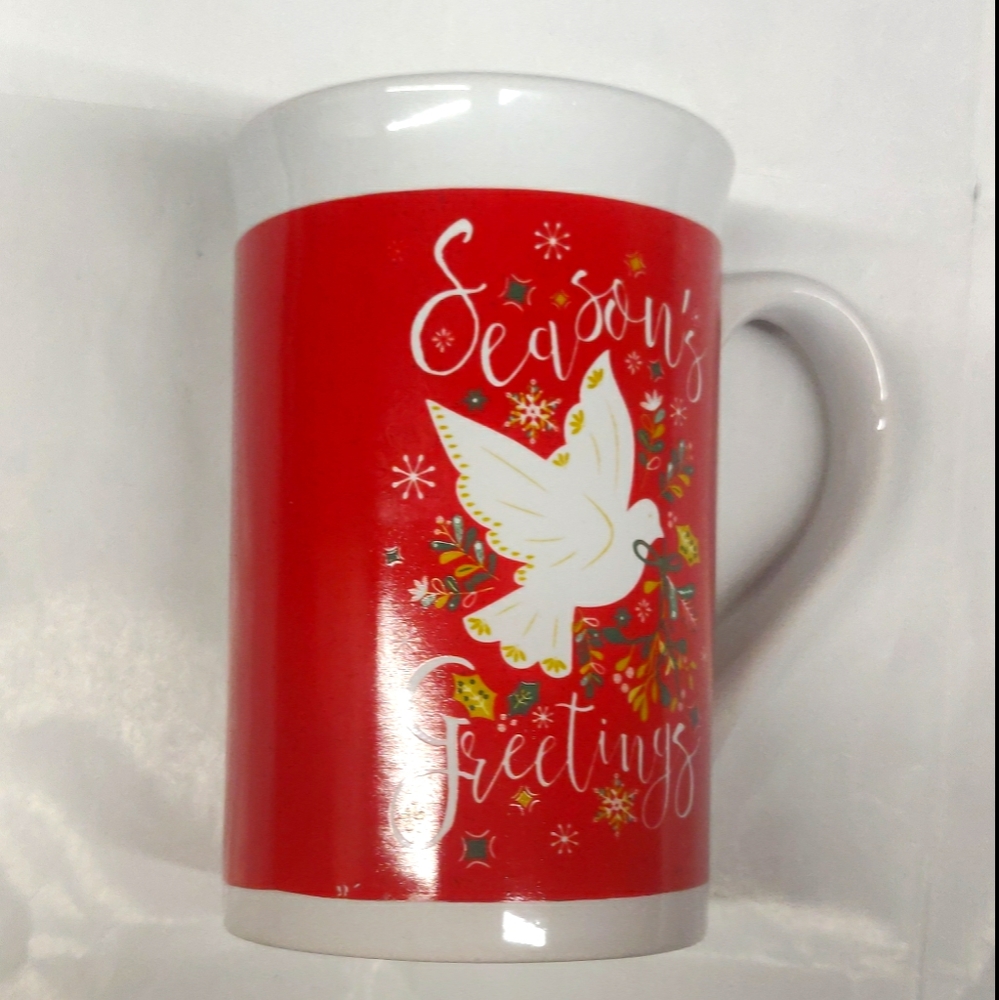 Seasons greetings mug.